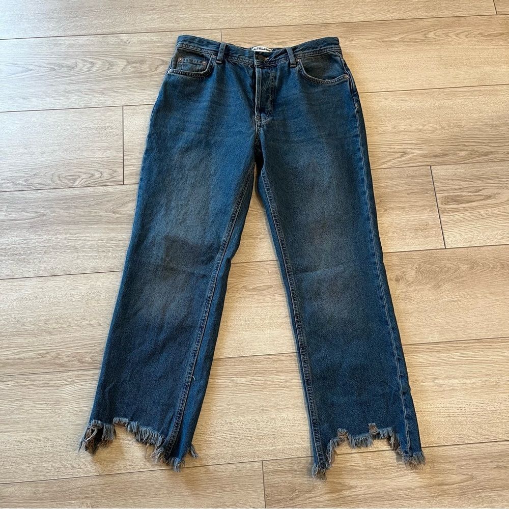 We The Free Dark Blue Straight Leg Jeans